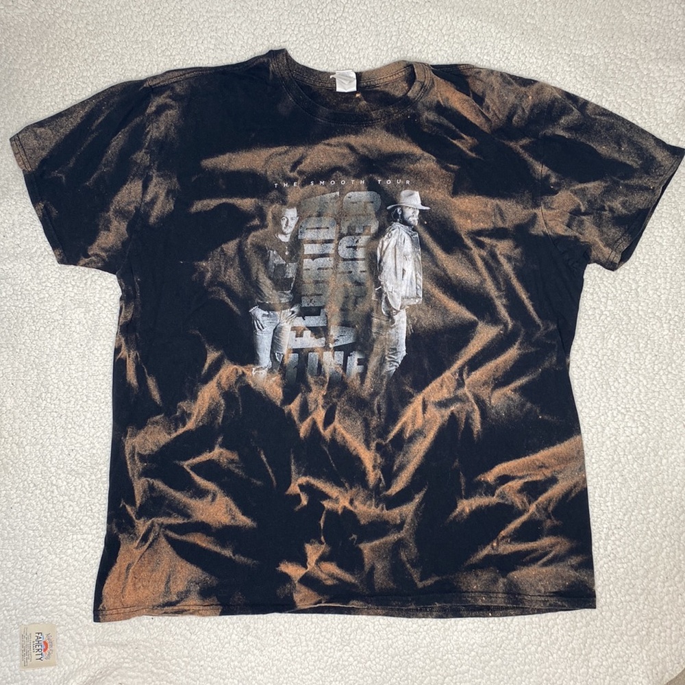 Florida Georgia Line The Smooth Tour Bleached T-Shirt: Size XXL